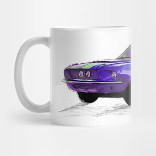 Classic Mustang Purple Mug